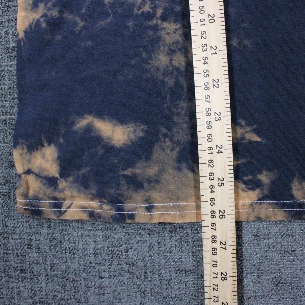Death Row Records Acid Wash Tie Dye Graphic T-Shirt Navy Red Mens 1X - Picture 8 of 10